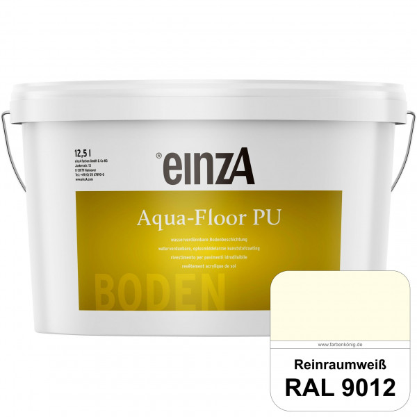 einzA Aqua-Floor PU (RAL 9012 Reinraumweiß) seidenglänzender Acryl-PU-Bodenbeschichtung