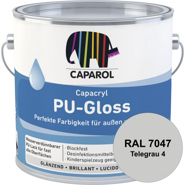 Capacryl PU-Gloss (B-Ware) - 0,70 Liter (RAL 7047 Telegrau 4)