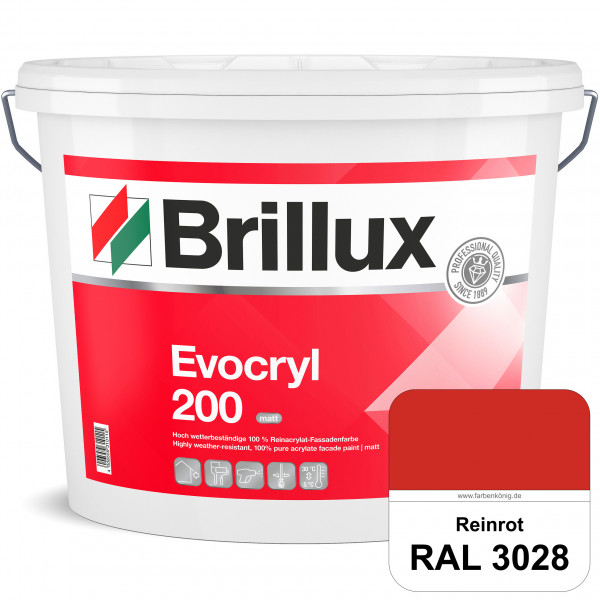 Evocryl 200 (B-Ware) - 2,5 Liter (RAL 3028 Reinrot)