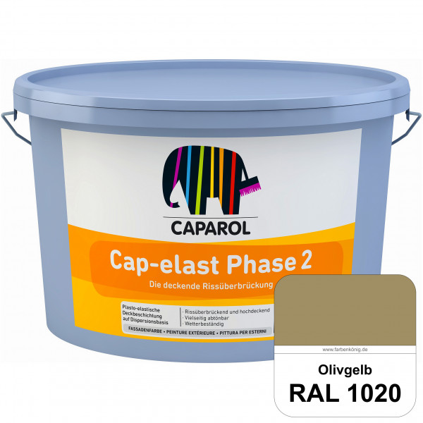 Cap-elast Phase 2 (RAL 1020 Olivgelb) Sanierung gerissener Putzfassaden und Betonflächen