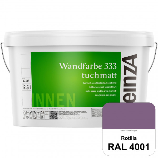 einzA Wandfarbe 333 tuchmatt (RAL 4001 Rotlila) Hochdeckende, waschbeständige Wandfarbe