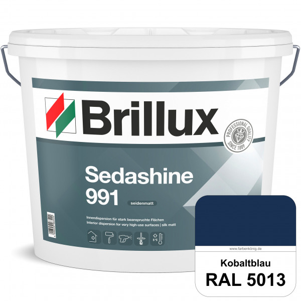 Sedashine 991 (RAL 5013 Kobaltblau) Seidenmatte Innendispersion für hoch strapazierfähige & gut rein