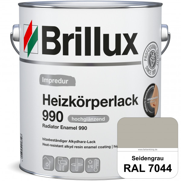 Heizkörperlack 990 (RAL 7044 Seidengrau) strapazierfähiger Heizkörperlack