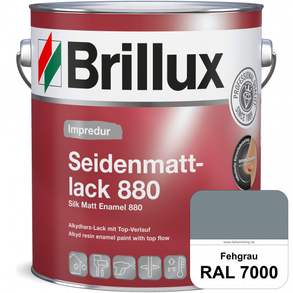 Impredur Seidenmattlack 880 (RAL 7000 Fehgrau) für Holz- oder Metallflächen innen & außen