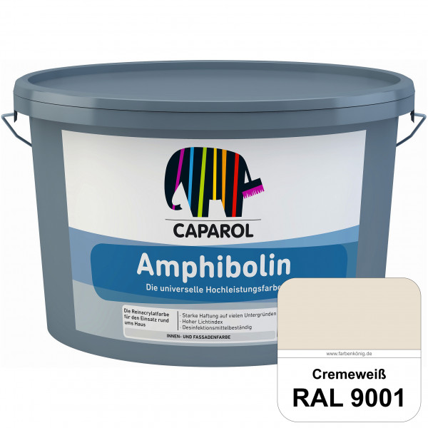 Amphibolin (RAL 9001 Cremeweiß) Universalfarbe auf Reinacrylbasis innen & außen