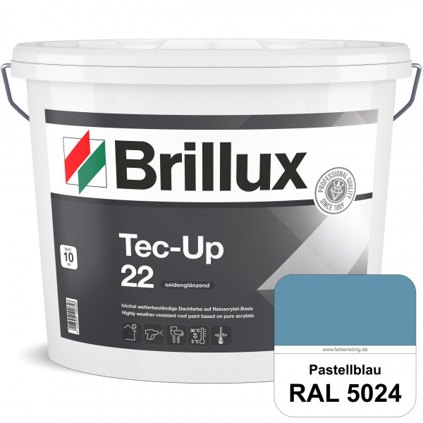 Tec-Up 22 (RAL 5024 Pastellblau) Höchst wetterbeständige Dachfarbe auf Reinacrylat-Basis