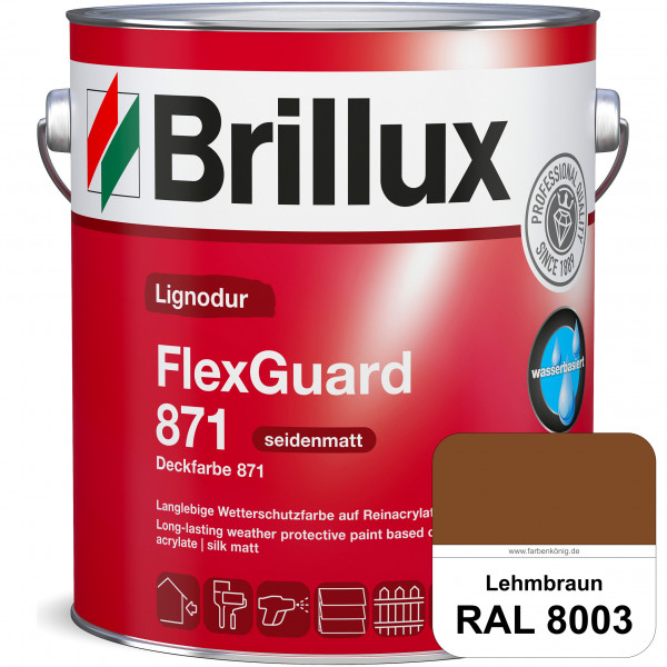 Lignodur FlexGuard 871 (Deckfarbe 871) RAL 8003 Lehmbraun
