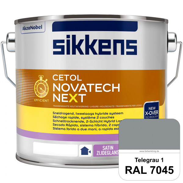 Cetol Novatech neXt (B-Ware) - 1 Liter (RAL 7045 Telegrau 1)