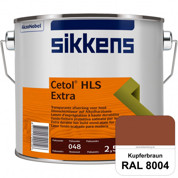 Cetol HLS Extra (RAL 8004 Kupferbraun) Dünnschichtlasur für außen mit EXTRA Witterungsschutz