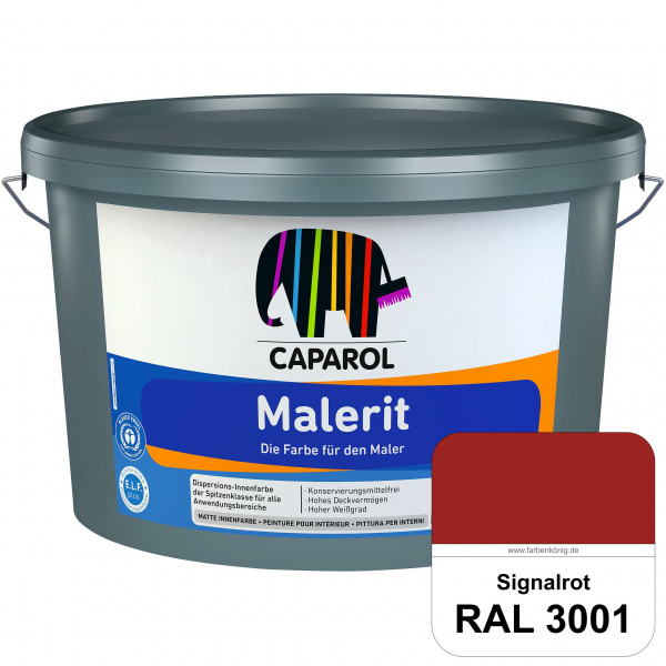 Malerit E.L.F. (RAL 3001 Signalrot) matte Innenfarbe für Neu- & Renovierungsanstriche