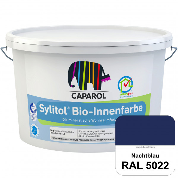Sylitol® Bio-Innenfarbe (RAL 5022 Nachtblau) Innenfarbe auf Silikatbasis – für Allergiker