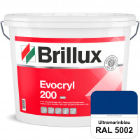 Evocryl 200 (RAL 5002 Ultramarinblau) Verschmutzungsunempfindliche 100% Reinacrylat Fassadenfarbe