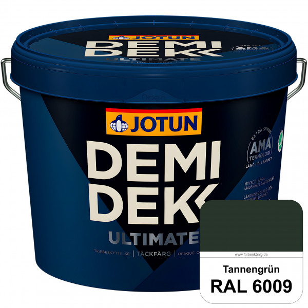 DEMIDEKK ULTIMATE Täckfärg - Deckende Holzfarbe (RAL 6009 Tannengrün)