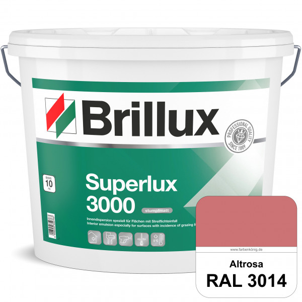 Superlux 3000 (RAL 3014 Altrosa) hoch deckende stumpfmatte Innen-Dispersionsfarbe - streiflichtunemp