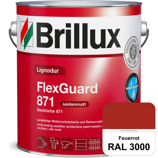 Lignodur FlexGuard 871 (Deckfarbe 871) RAL 3000 Feuerrot