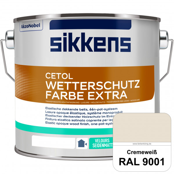 Cetol Wetterschutzfarbe Extra (RAL 9001 Cremeweiß)