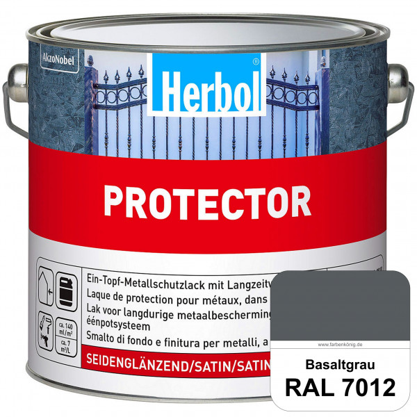 Protector (RAL 7012 Basaltgrau) Seidenglänzende Spezialbeschichtung für Eisen- und NE-Metalle (außen