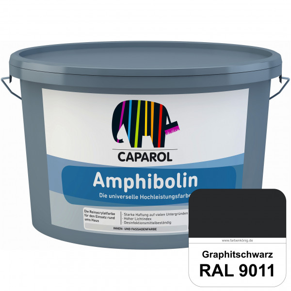 Amphibolin (RAL 9011 Graphitschwarz) Universalfarbe auf Reinacrylbasis innen & außen