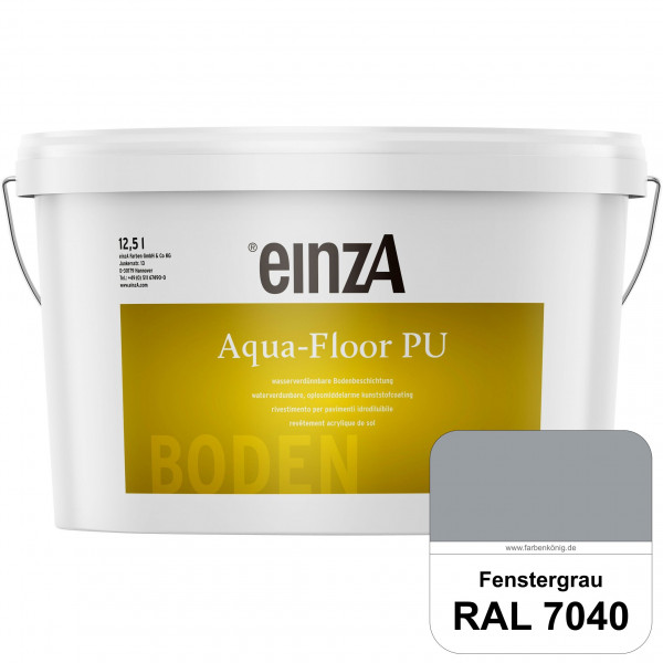 einzA Aqua-Floor PU (RAL 7040 Fenstergrau) seidenglänzender Acryl-PU-Bodenbeschichtung