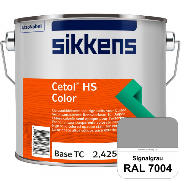 Cetol HS Color (RAL 7004 Signalgrau) Dekorative semi-transparente Lasur (lösemittelhaltig) für außen