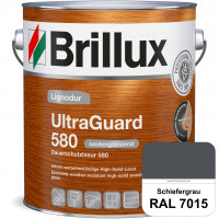 Lignodur UltraGuard 580 (Dauerschutzlasur 580) RAL 7015 Schiefergrau
