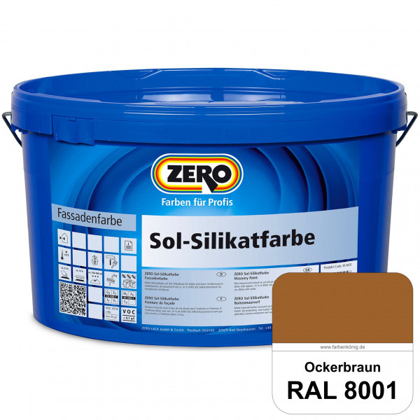 Sol-Silikatfarbe (RAL 8001 Ockerbraun)