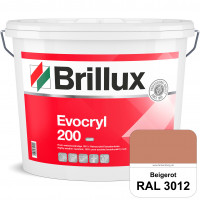 Evocryl 200 (RAL 3012 Beigerot) Verschmutzungsunempfindliche 100% Reinacrylat Fassadenfarbe