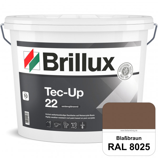 Tec-Up 22 (RAL 8025 Blassbraun) Höchst wetterbeständige Dachfarbe auf Reinacrylat-Basis
