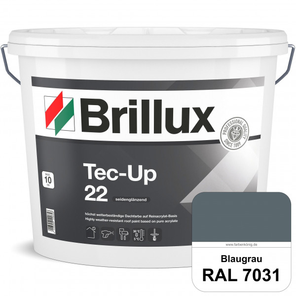 Tec-Up 22 (RAL 7031 Blaugrau) Höchst wetterbeständige Dachfarbe auf Reinacrylat-Basis