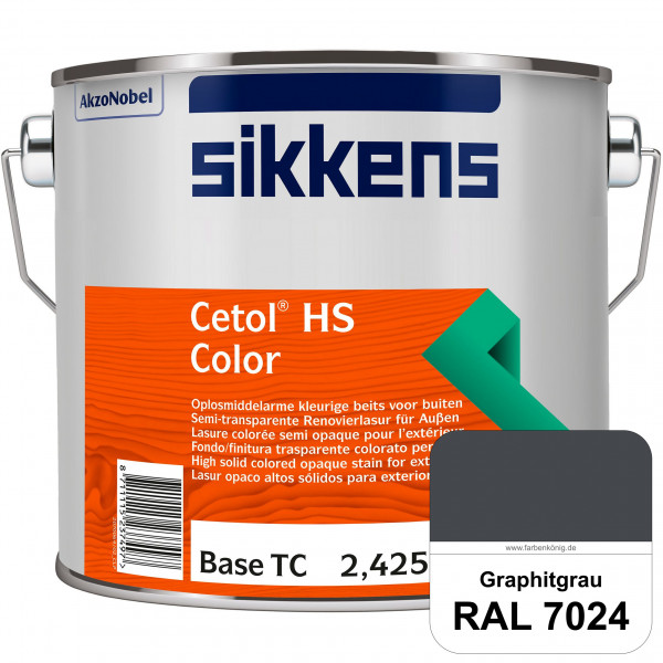 Cetol HS Color (RAL 7024 Graphitgrau) Dekorative semi-transparente Lasur (lösemittelhaltig) für auße