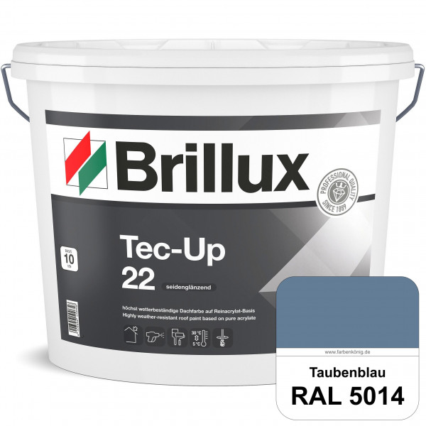 Tec-Up 22 (RAL 5014 Taubenblau) Höchst wetterbeständige Dachfarbe auf Reinacrylat-Basis