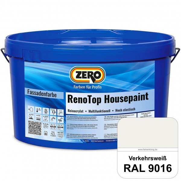 RenoTop Housepaint (RAL 9016 Verkehrsweiß)