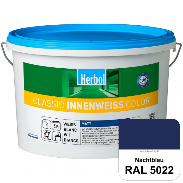 Classic Innenweiss Color (RAL 5022 Nachtblau) Hochwertige Renovierungsfarbe