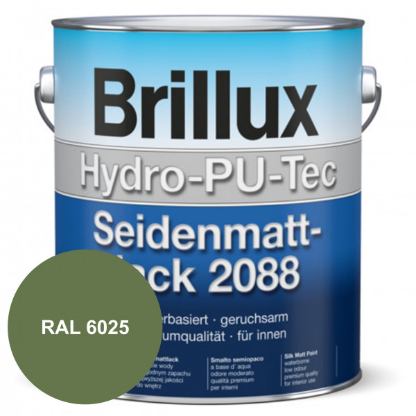 Hydro-PU-Tec Seidenmattlack 2088 (B-Ware) - 0,75 Liter (RAL 6025 Farngrün)