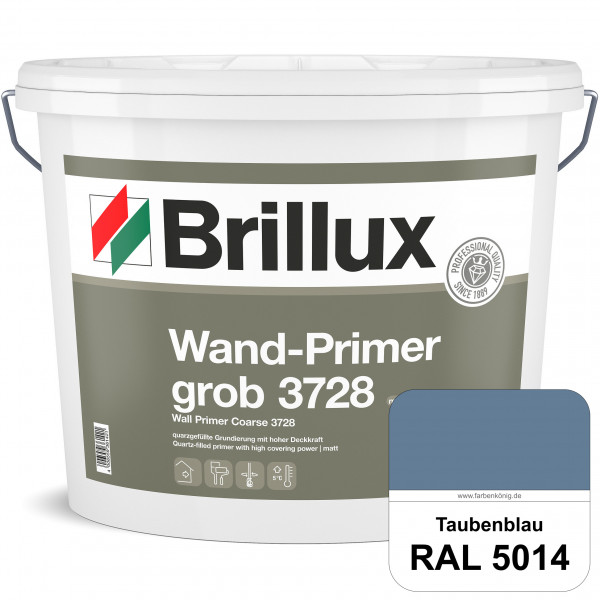 Wand-Primer grob ELF 3728 (RAL 5014 Taubenblau) quarzgefüllte Spezialgrundierfarbe für Gipskarton, G