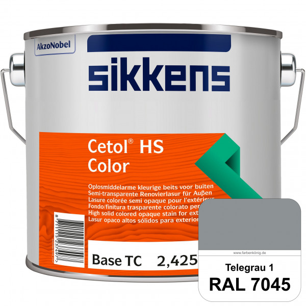 Cetol HS Color (RAL 7045 Telegrau 1) Dekorative semi-transparente Lasur (lösemittelhaltig) für außen