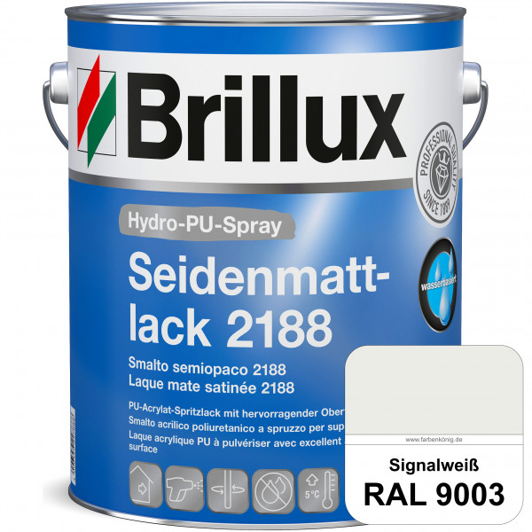 Hydro-PU-Spray Seidenmattlack 2188 (RAL 9003 Signalweiß) hochwertiger Lack speziell für das XVLP-Spr