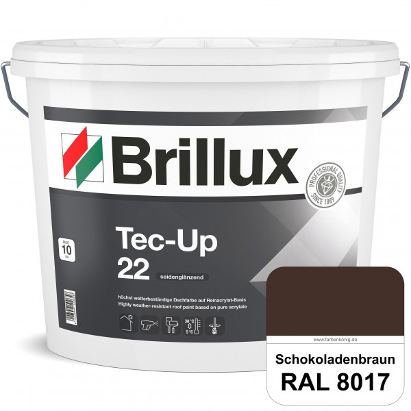 Tec-Up 22 (RAL 8017 Schokoladenbraun) Höchst wetterbeständige Dachfarbe auf Reinacrylat-Basis