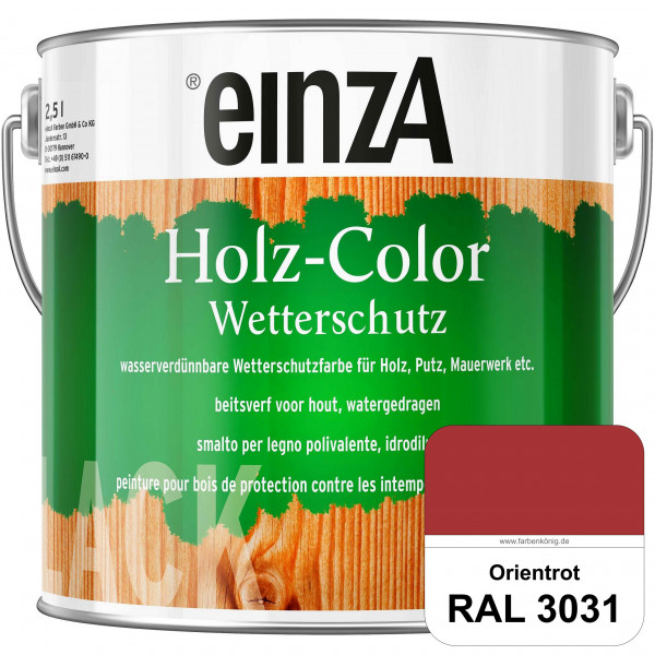 einzA Holz-Color (RAL 3031 Orientrot) Wetterschutzfarbe für außen