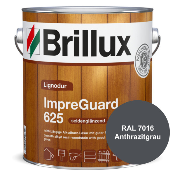Lignodur ImpraGuard 625 (B-Ware) - 0,75 Liter (RAL 7016 Anthrazitgrau)