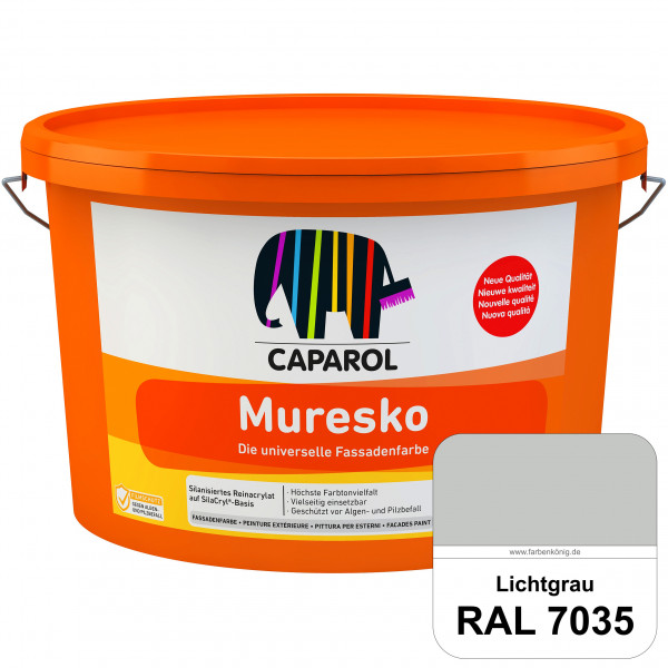 Muresko (RAL 7035 Lichtgrau) Silanisierte Reinacrylat-Fassadenfarbe auf SilaCryl®-Basis