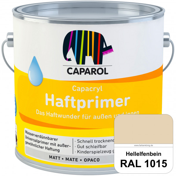 Capacryl Haftprimer (RAL 1015 Hellelfenbein) Grundierungen Holz, Zink, Hart-PVC, Aluminium, Kupfer (