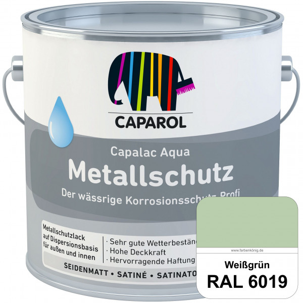 Capalac Aqua Metallschutz (RAL 6019 Weißgrün) wasserbasierter Korrosionsschutz für Stahl & verzinkte