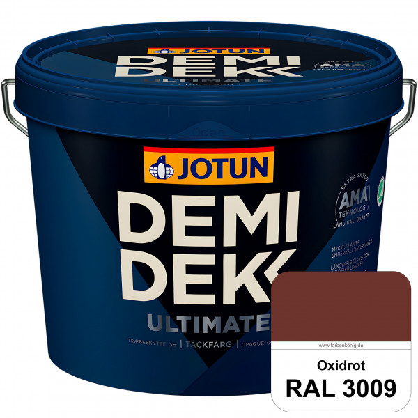 DEMIDEKK ULTIMATE Täckfärg - Deckende Holzfarbe (RAL 3009 Oxidrot)