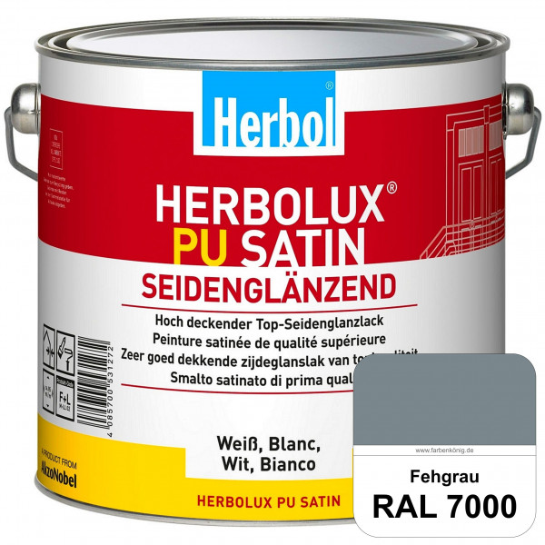 Herbolux PU Satin (RAL 7000 Fehgrau) Top-PU-Seidenglanzlack (Innen & Außen)