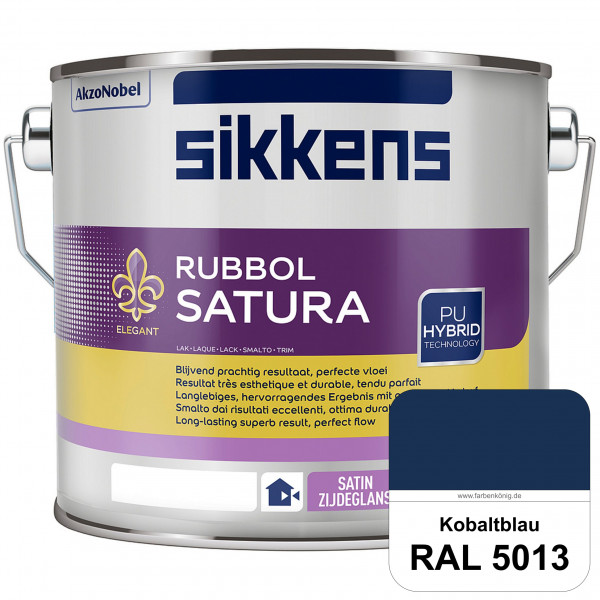 Rubbol Satura (RAL 5013 Kobaltblau) seidenglänzender Lack (lösemittelhaltig) innen & außen