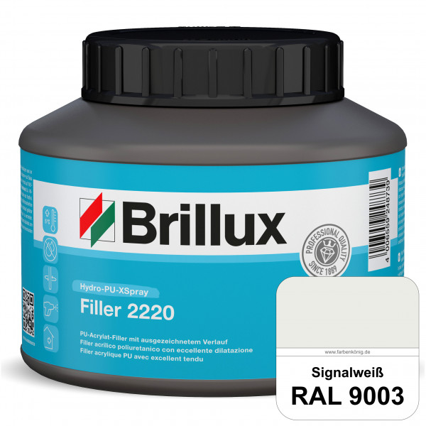 Hydro-PU-XSpray Filler 2220 (RAL 9003 Signalweiß) wasserbasierter Premium-Filler für XVLP-Spritzverf