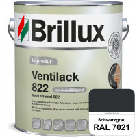 Impredur Ventilack 822 (RAL 7021 Schwarzgrau) Seidenglanzlack (lösemittelhaltig) Fenster & Türen inn