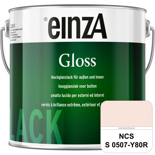 einzA Gloss (NCS S 0507-Y80R) Hochwertiger Alkydharzlack in Premium-Qualität, hochglänzend.