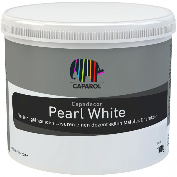 Capadecor Pearl White (Weiß glitzernd)